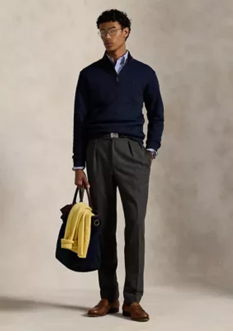 Quilted Double-Knit Jersey Pullover