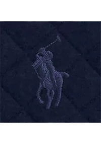 Quilted Double-Knit Jersey Pullover