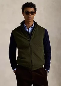 Men's Quilted Double-Knit Jersey Vest