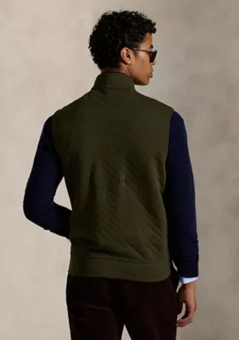 Men's Quilted Double-Knit Jersey Vest