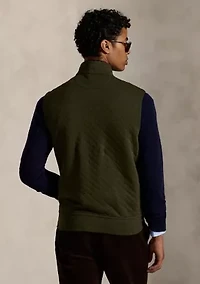 Men's Quilted Double-Knit Jersey Vest