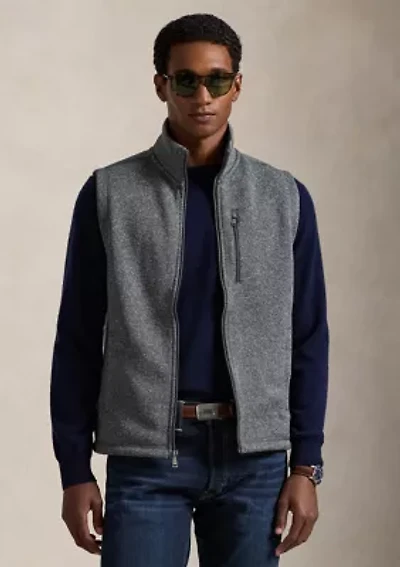 Brushed Fleece Mock Neck Vest