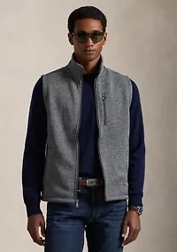 Brushed Fleece Mock Neck Vest