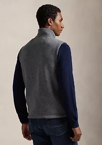 Brushed Fleece Mock Neck Vest