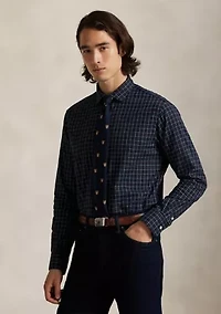 Classic Fit Plaid Twill Shirt