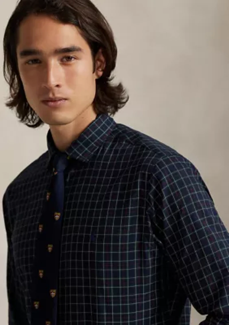 Classic Fit Plaid Twill Shirt