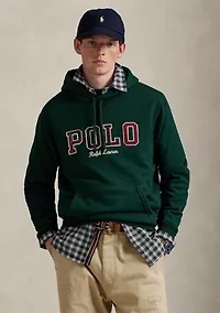 The RL Fleece Plaid-Logo Hoodie