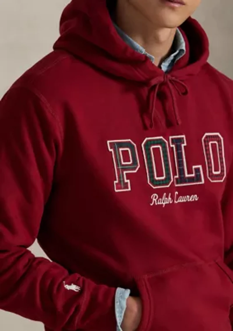 The RL Fleece Plaid-Logo Hoodie