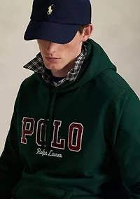 The RL Fleece Plaid-Logo Hoodie