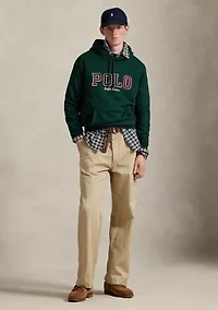 The RL Fleece Plaid-Logo Hoodie