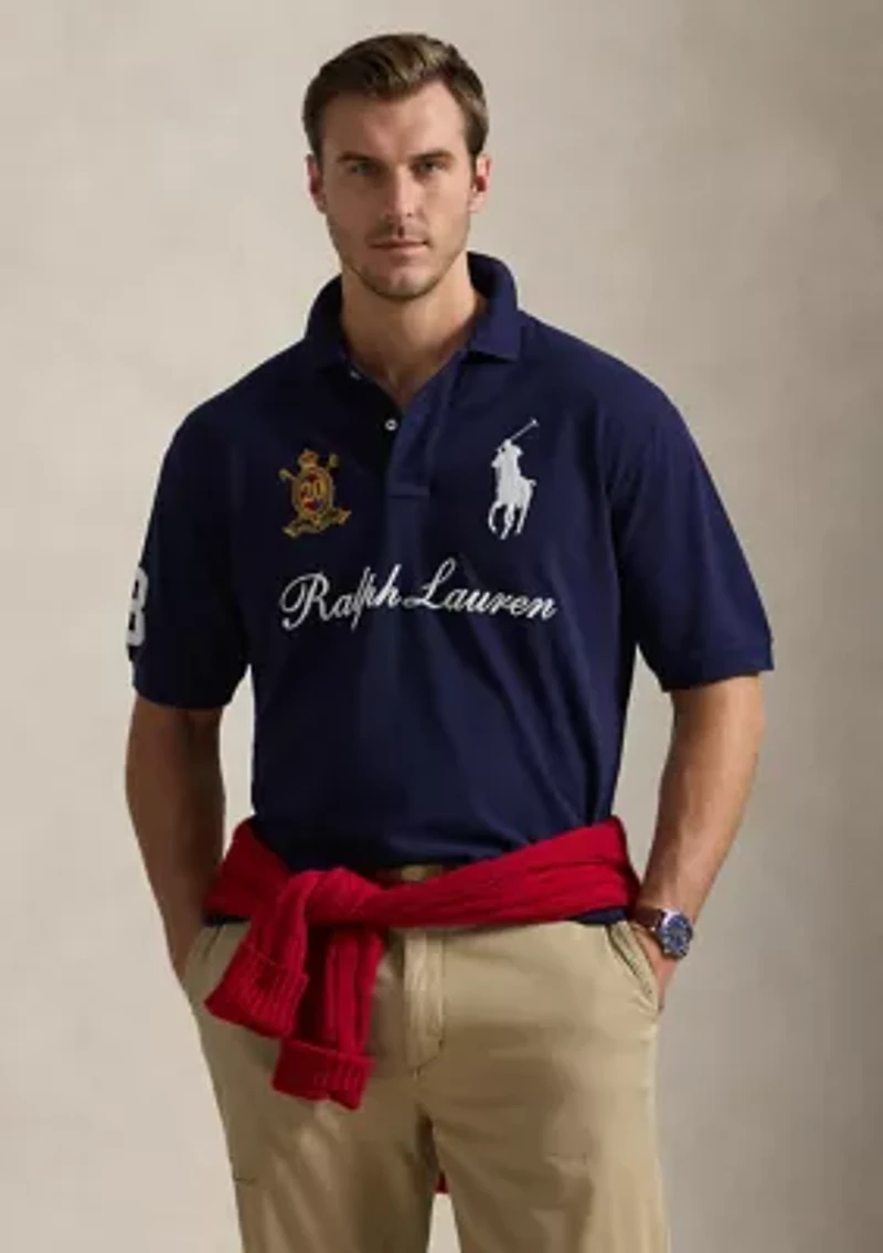 Big & Tall Pony 20th Anniversary Crest Polo Shirt