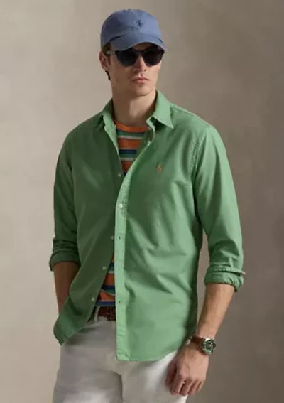 Classic Fit Garment-Dyed Oxford Shirt