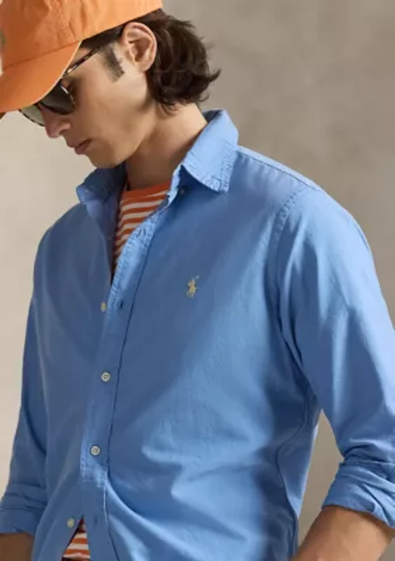 Classic Fit Garment-Dyed Oxford Shirt