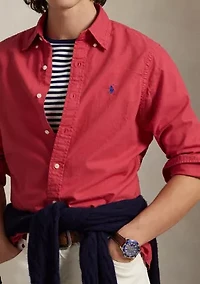 Classic Fit Garment-Dyed Oxford Shirt