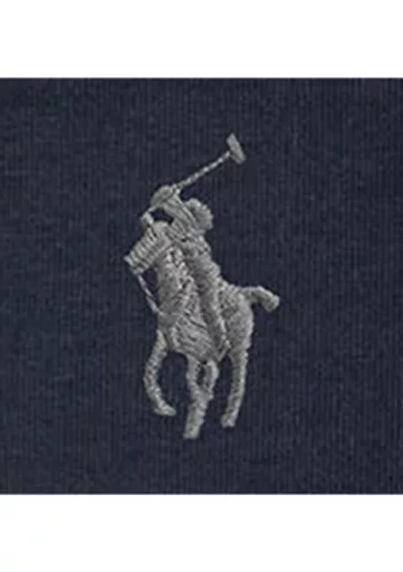 Men's Leather-Pony Double-Knit Hoodie