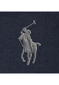 Men's Leather-Pony Double-Knit Hoodie