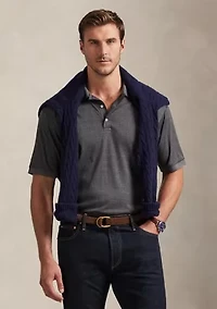 Big & Tall Glen Plaid Soft Cotton Polo Shirt