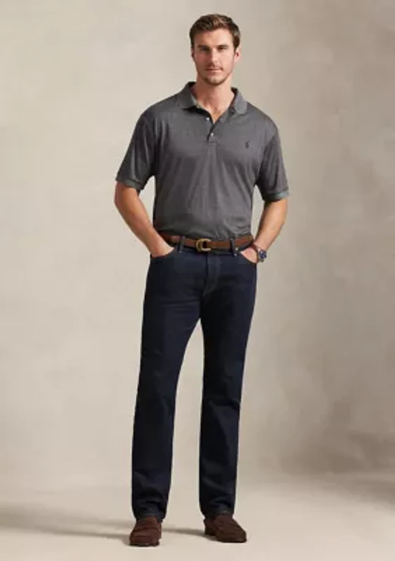 Big & Tall Glen Plaid Soft Cotton Polo Shirt