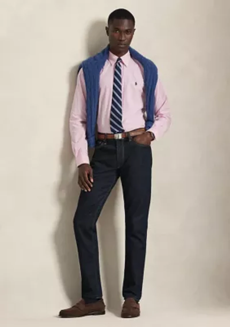 Classic Fit Gingham Stretch Poplin Shirt