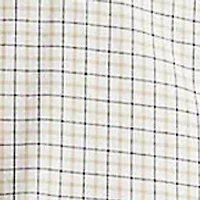 Classic Fit Plaid Stretch Poplin Shirt