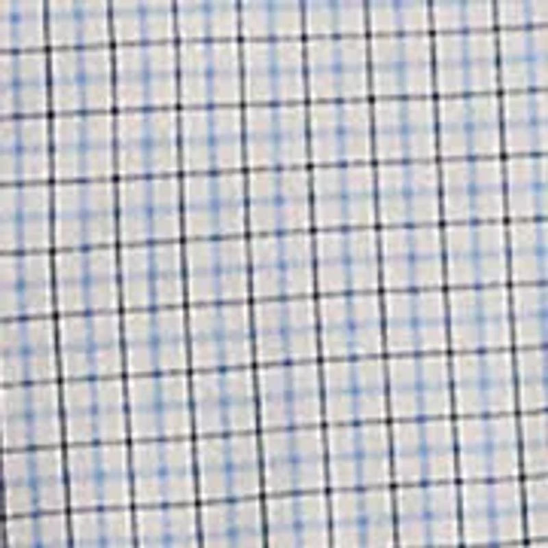 Classic Fit Plaid Stretch Poplin Shirt
