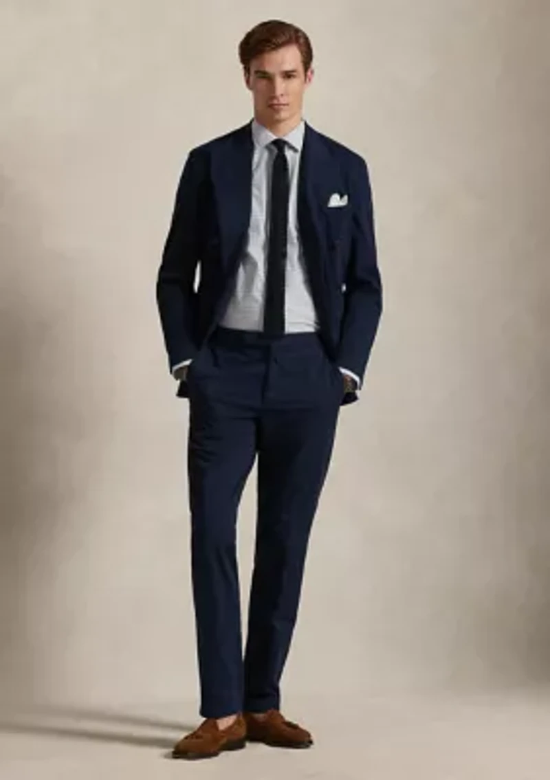 Classic Fit Plaid Stretch Poplin Shirt