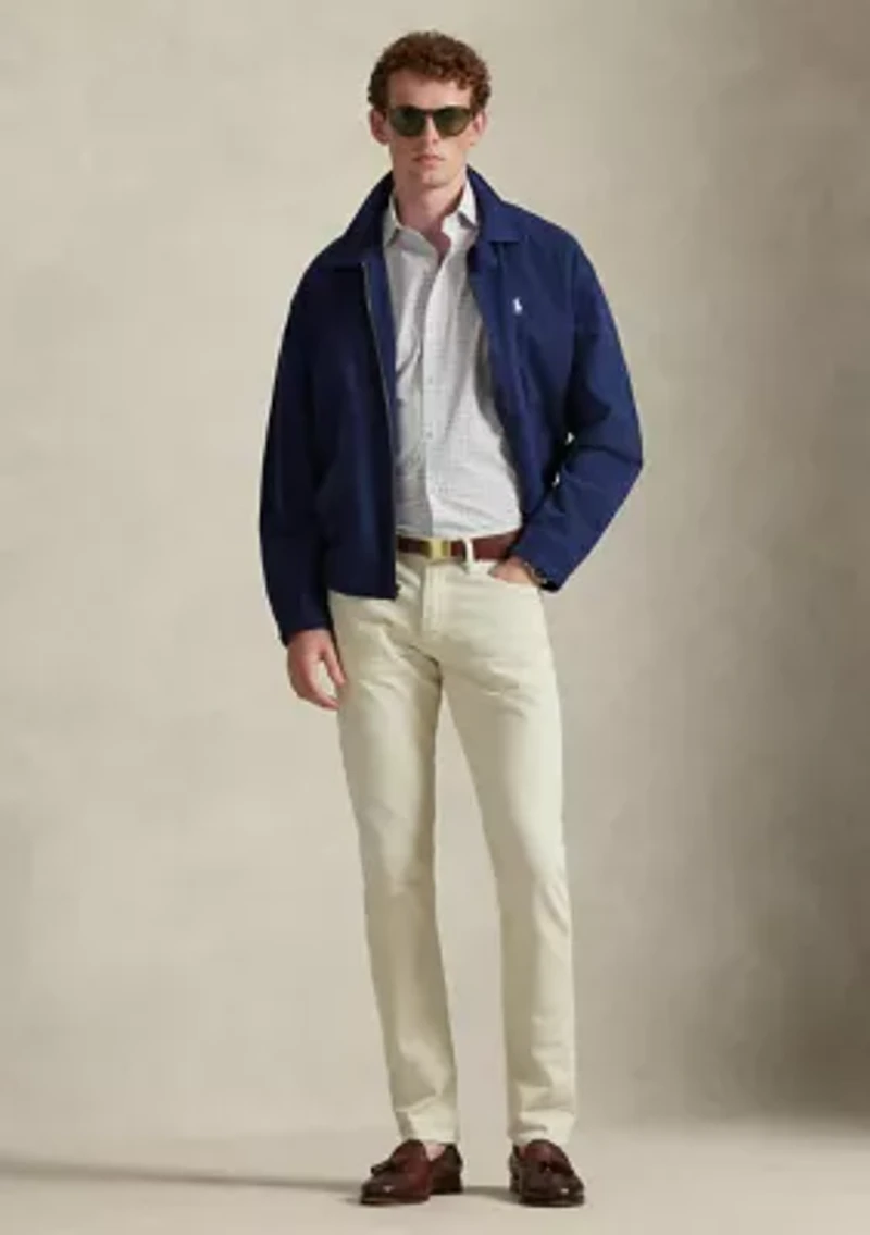 Classic Fit Plaid Stretch Poplin Shirt