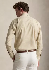 Classic Fit Striped Stretch Oxford Shirt
