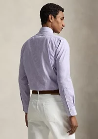 Classic Fit Striped Stretch Oxford Shirt