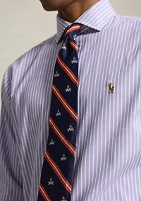 Classic Fit Striped Stretch Oxford Shirt