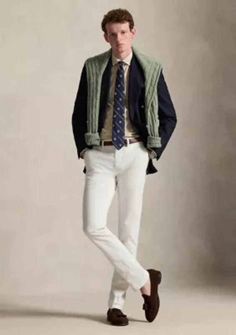 Classic Fit Striped Stretch Oxford Shirt