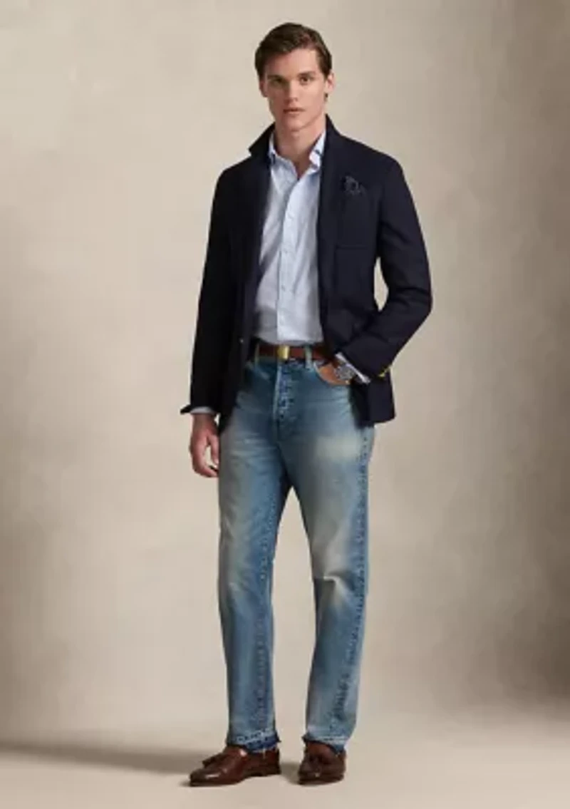 Classic Fit Striped Stretch Oxford Shirt