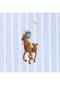 Classic Fit Striped Stretch Oxford Shirt