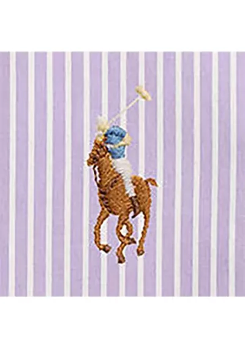 Classic Fit Striped Stretch Oxford Shirt