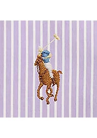 Classic Fit Striped Stretch Oxford Shirt