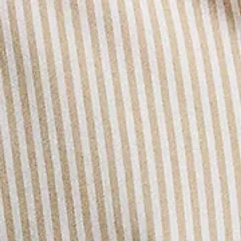 Classic Fit Striped Stretch Poplin Shirt