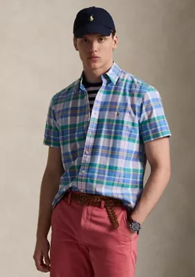 Men's Classic Fit Plaid Oxford Shirt