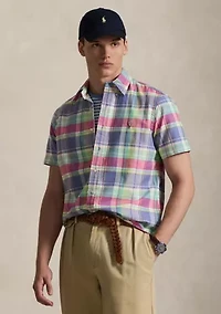 Men's Classic Fit Plaid Oxford Shirt
