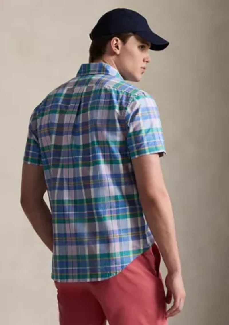 Men's Classic Fit Plaid Oxford Shirt