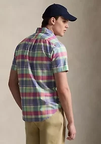 Men's Classic Fit Plaid Oxford Shirt