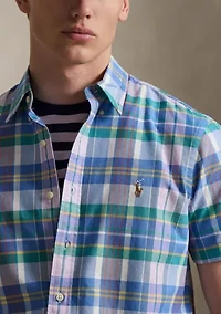 Men's Classic Fit Plaid Oxford Shirt