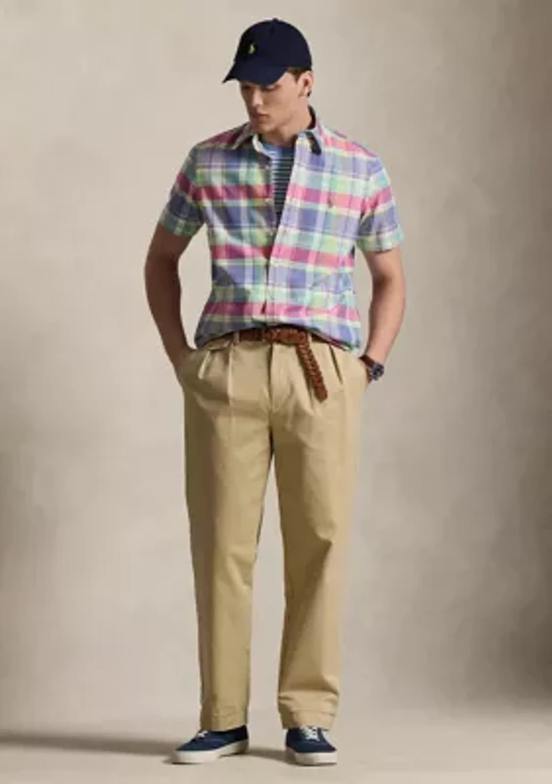 Men's Classic Fit Plaid Oxford Shirt