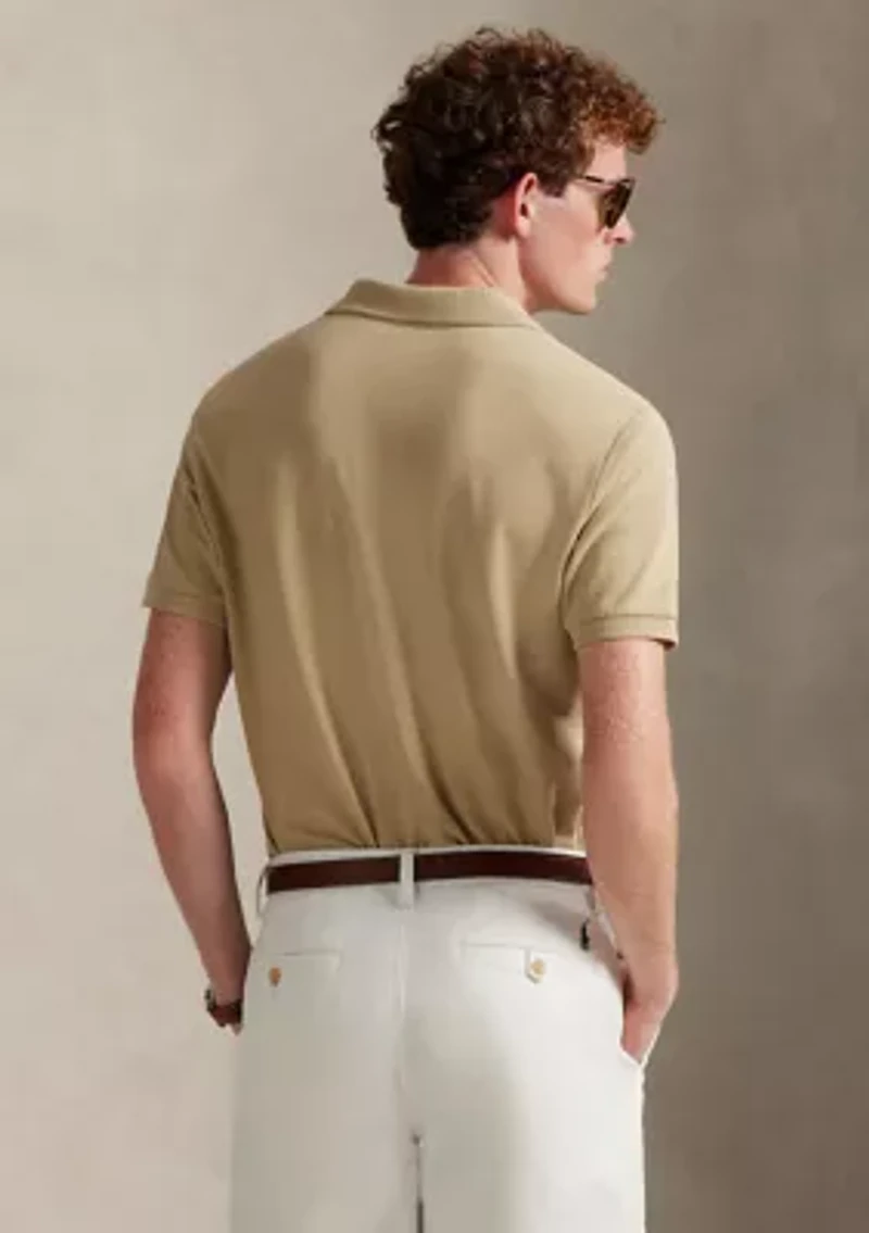 Classic Fit Stretch Mesh Polo Shirt