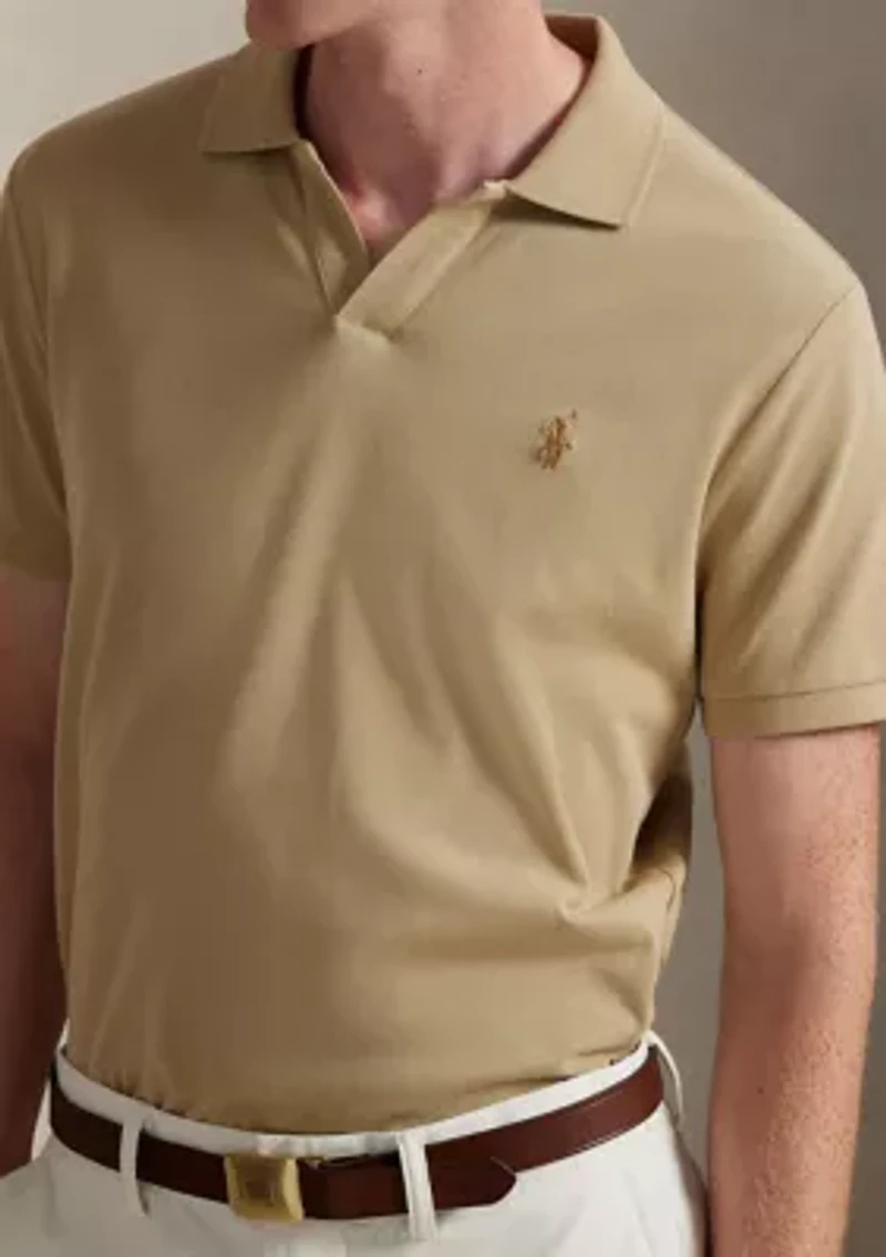 Classic Fit Stretch Mesh Polo Shirt