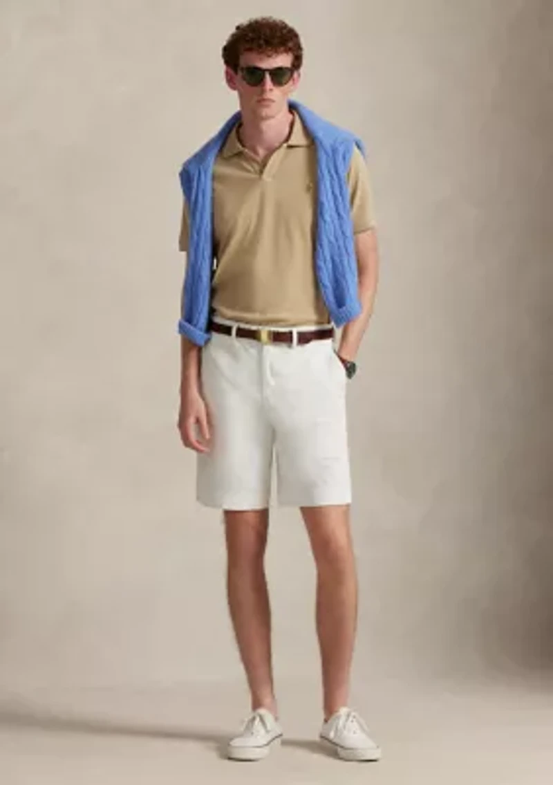 Classic Fit Stretch Mesh Polo Shirt