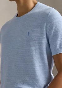 Men's Textured Cotton-Linen Sweater