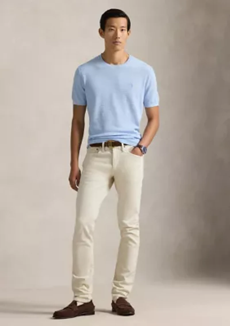 Men's Textured Cotton-Linen Sweater