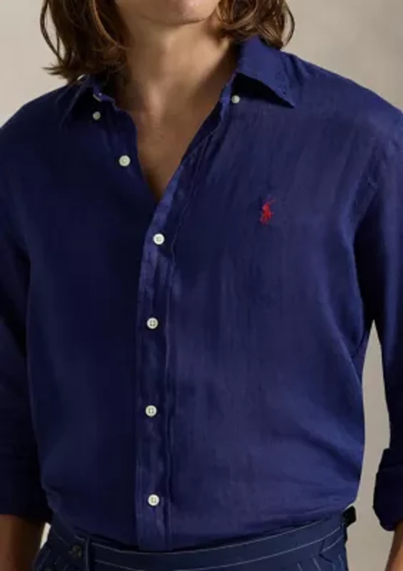 Men's Classic Fit Linen Shirt