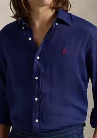 Men's Classic Fit Linen Shirt