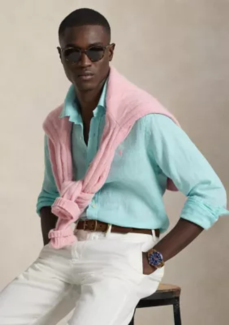 Men's Classic Fit Linen Shirt